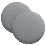 Vidaxl zitkussens 2 pcs lichtgrijs ø30 x 13 cm stof