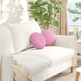Vidaxl zitkussens 2 pcs roze ø30 x 13 cm stof