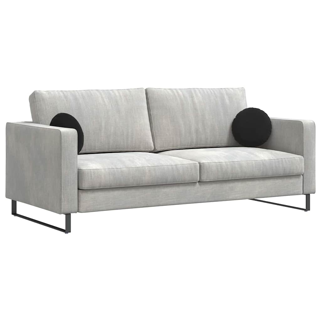 Vidaxl zitkussens 2 stuks zwart ø 40 x 13 cm fluweel