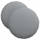 Vidaxl zitkussens 2 pcs lichtgrijs ø40 x 13 cm stof