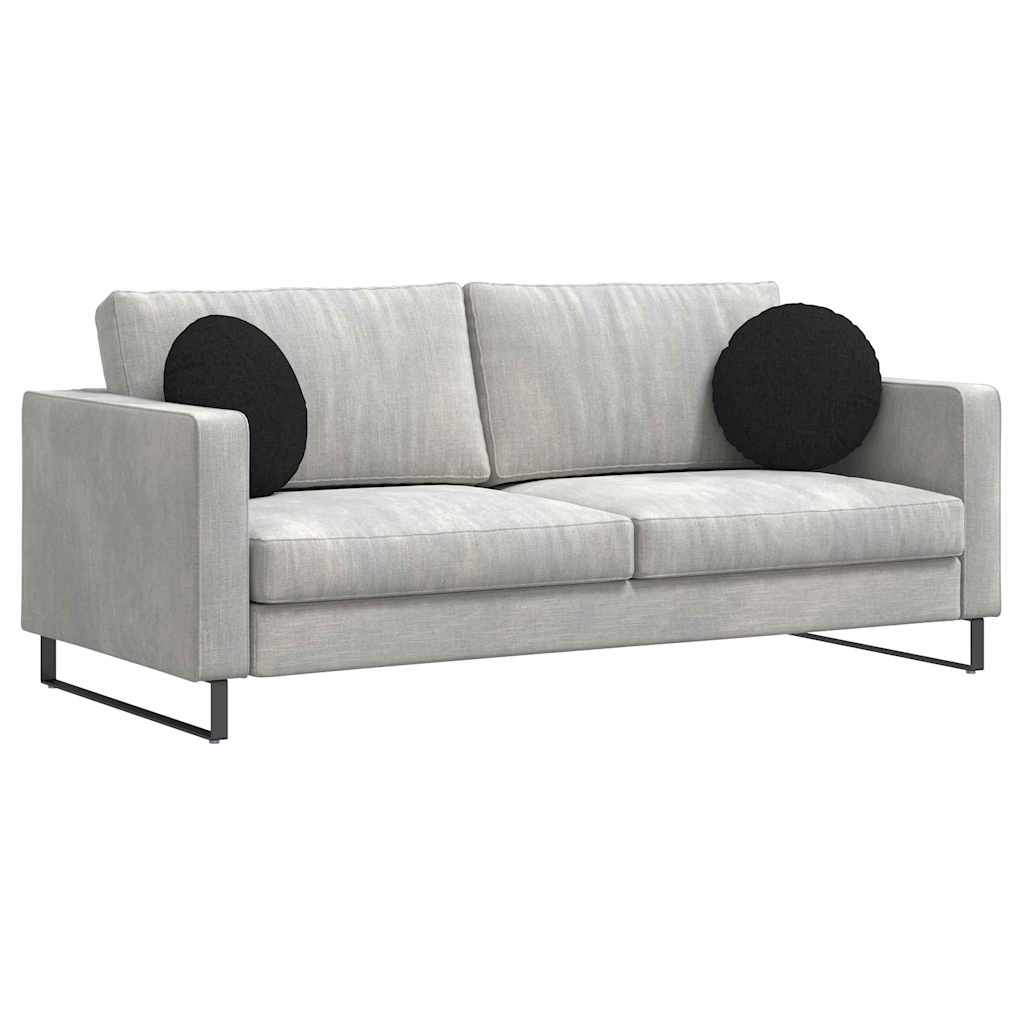 Vidaxl zitkussens 2 pcs zwart ø40 x 13 cm stof