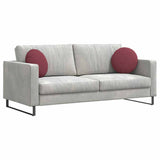 Vidaxl zitkussens 2 pcs wijnrood ø40 x 13 cm stof