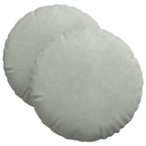 Vidaxl zitkussens 2 stuks lichtgrijs ø 40 x 13 cm fluweel