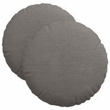 Vidaxl zitkussens 2 pcs lichtgrijs ø 40 cm katoen stof