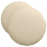 Vidaxl zitkussens 2 pcs crème ø50 x 19 cm stof