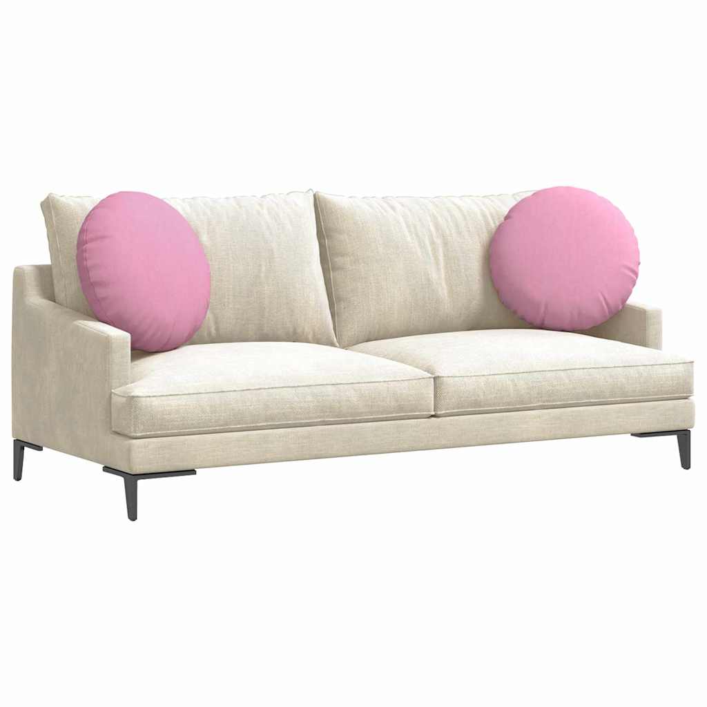 Vidaxl zitkussens 2 pcs roze ø50 x 19 cm stof