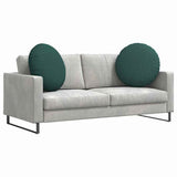 Vidaxl zitkussens 2 pcs donkergroen ø60 x 21 cm stof