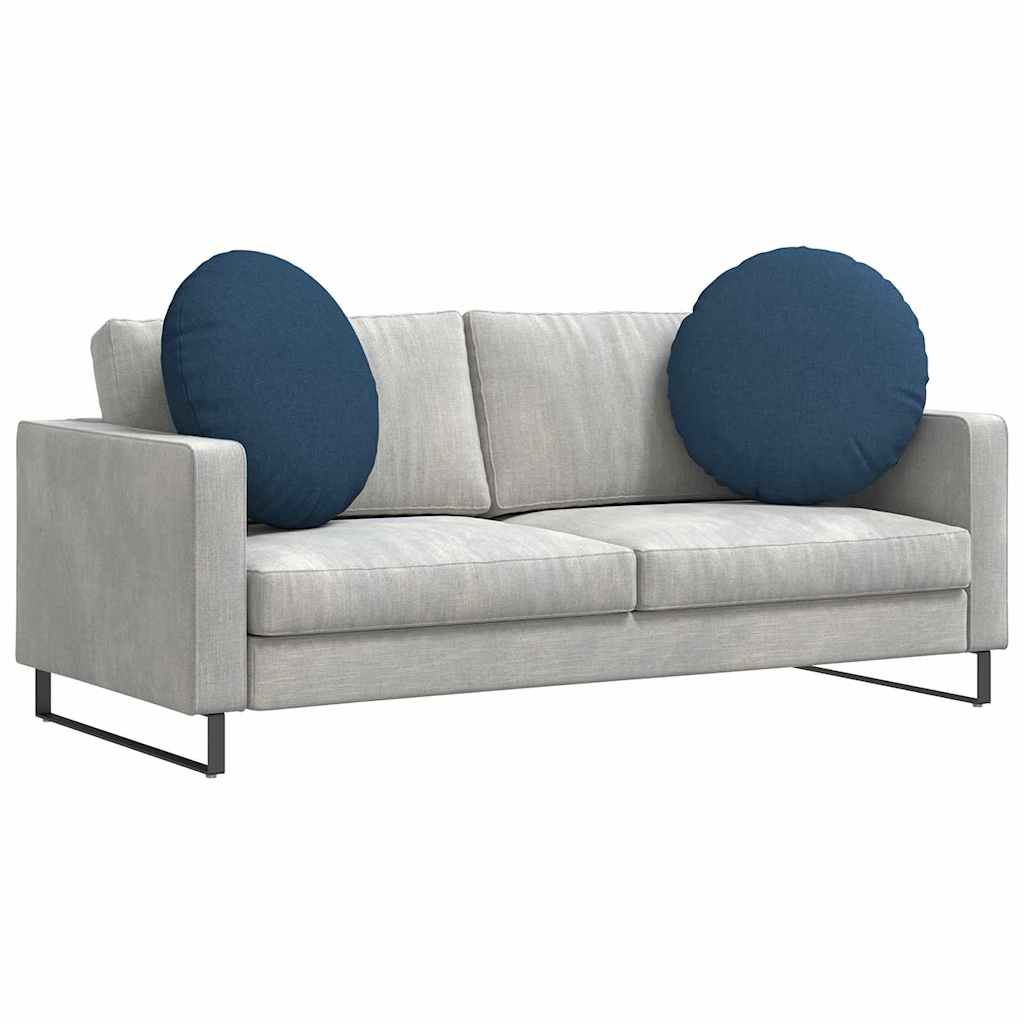 Vidaxl zitkussens 2 pcs blauw ø60 x 21 cm stof