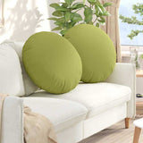 Vidaxl zitkussens 2 pcs lichtgroen ø60 x 21 cm stof