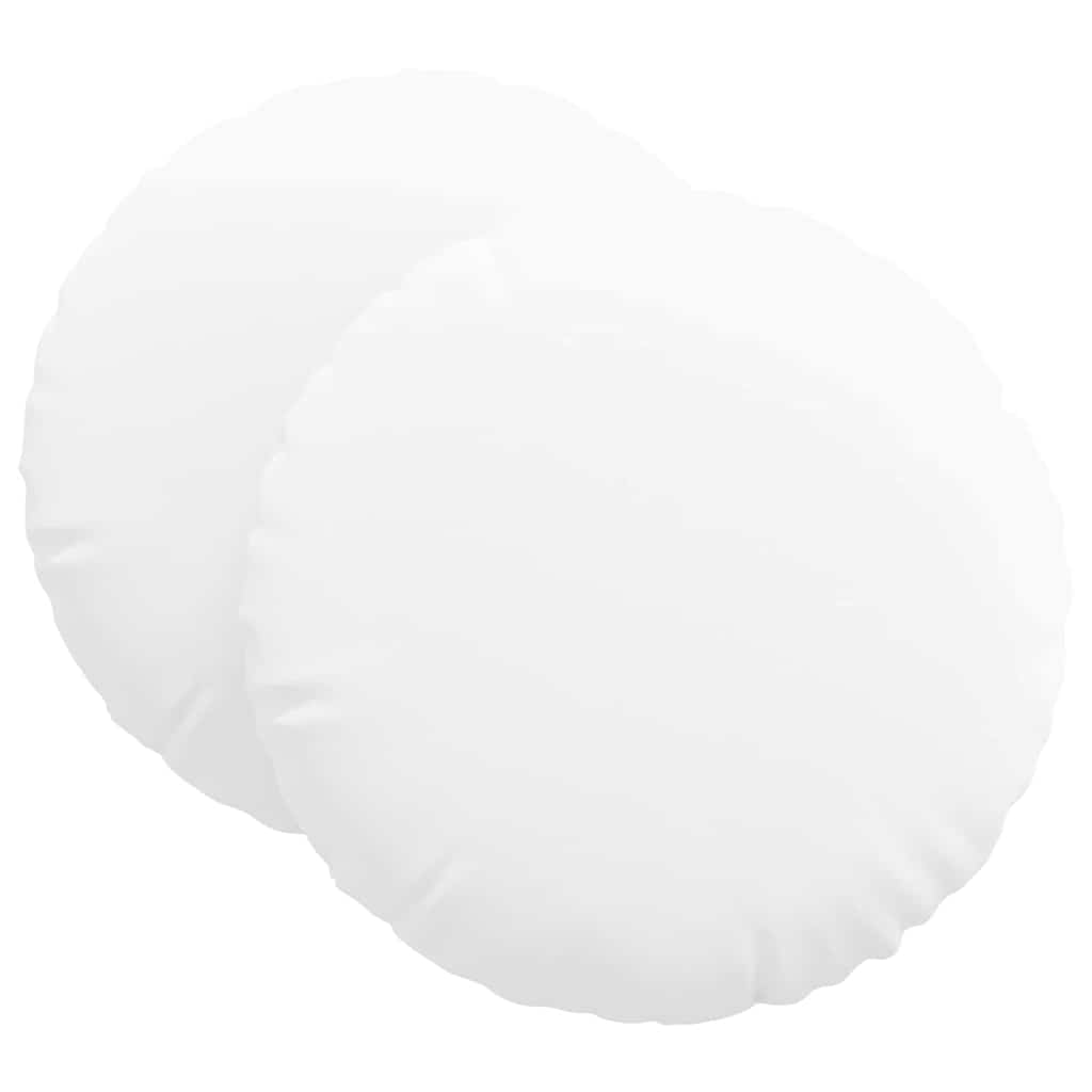 Vidaxl zitkussens 2 pcs wit ø60 x 21 cm stof