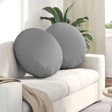 Vidaxl zitkussens 2 pcs wolkengrijs ø60 x 21 cm stof