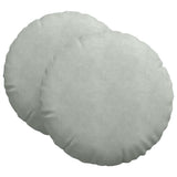 Vidaxl zitkussens 2 stuks lichtgrijs ø 40 x 13 cm fluweel