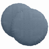 Vidaxl zitkussens 2 pcs blauw ø 60 cm katoen stof