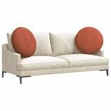 Vidaxl zitkussens 2 pcs rood-oranje ø 60 cm katoen stof