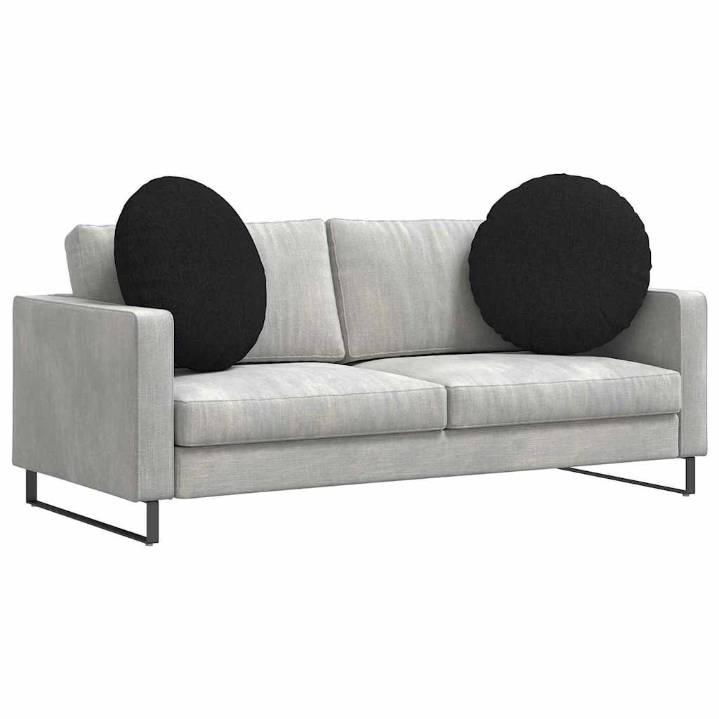 Vidaxl zitkussens 2 pcs zwart ø80 x 29 cm stof