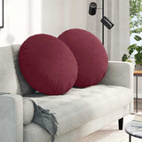 Vidaxl zitkussens 2 pcs wijnrood ø80 x 29 cm stof