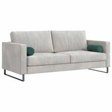 Vidaxl bolster kussens 2 stuks donkergroen ø 15 x 40 cm cordstof