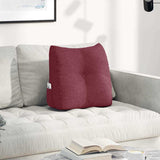 Vidaxl rugkussen wijnrood 45 x 24 x 50 cm stof