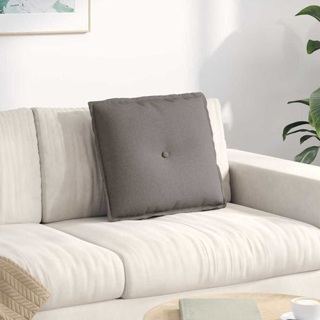 Vidaxl rugkussen taupe 50 x 45 x 19 cm stof