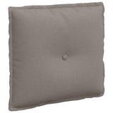 Vidaxl rugkussen taupe 50 x 19 x 45 cm stof