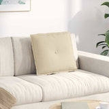 Vidaxl rugkussen crème 50 x 19 x 45 cm stof