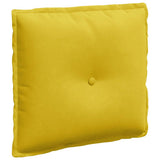 Vidaxl rugkussen geel 50 x 45 cm cordstof
