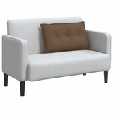 Vidaxl rugkussen bruin 80 x 19 x 50 cm stof