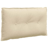 Vidaxl rugkussen crème 80 x 19 x 50 cm stof