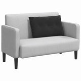 Vidaxl rugkussen zwart 80 x 50 cm cordstof