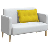 Vidaxl rugkussen geel 80 x 50 cm cordstof