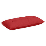 Vidaxl rugkussen rood 100 x 19 x 50 cm stof