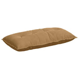 Vidaxl rugkussen bruin 100 x 50 cm cordstof