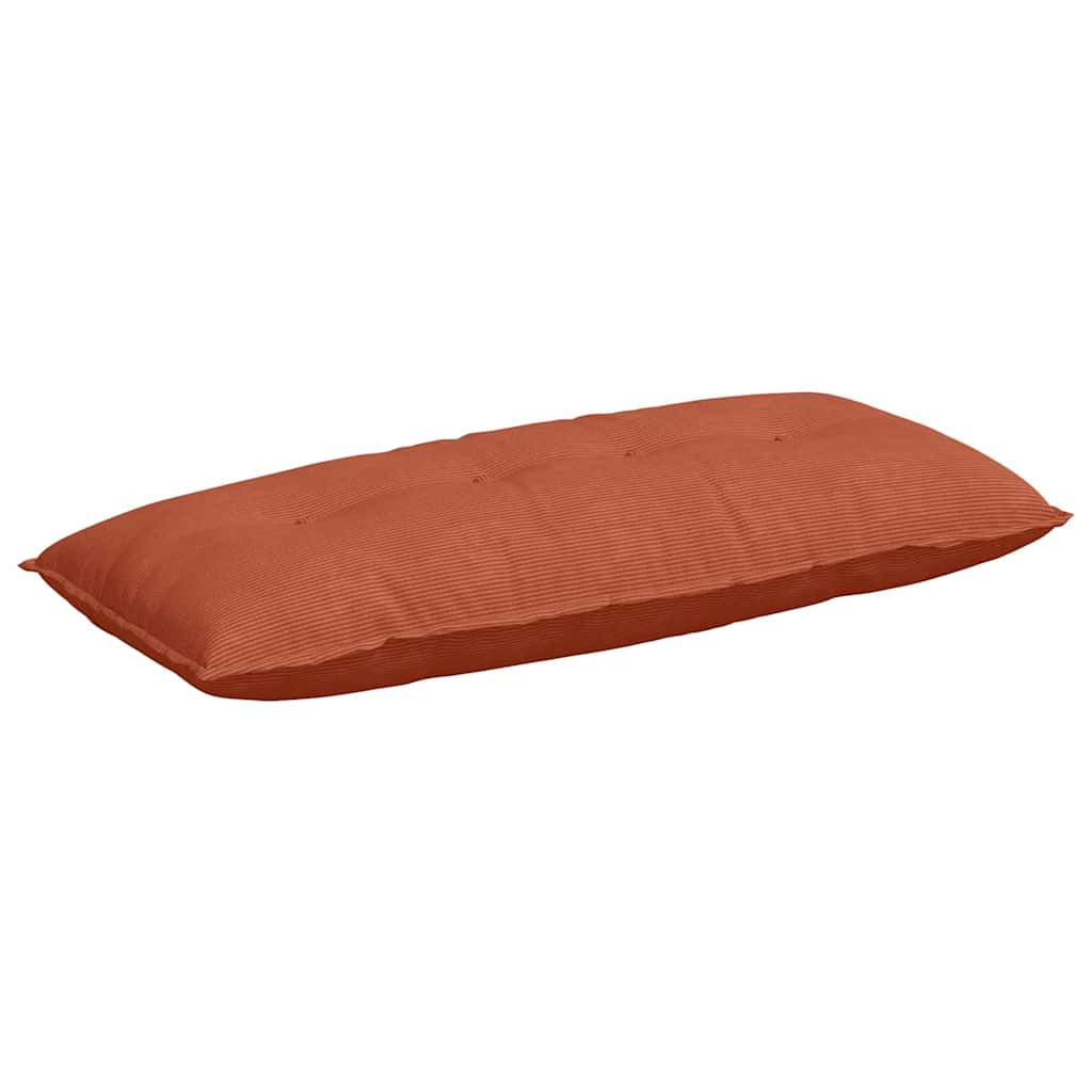 Vidaxl rugkussen rood-oranje 120 x 50 cm cordstof
