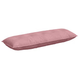 Vidaxl rugkussen roze 140 x 50 cm cordstof