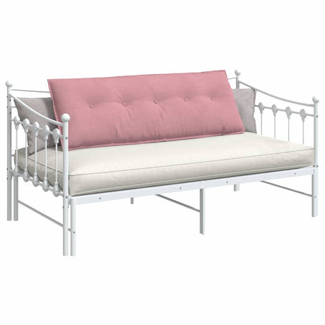 Vidaxl rugkussen roze 140 x 50 x 19 cm katoen stof