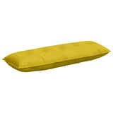 Vidaxl rugkussen geel 140 x 50 cm cordstof