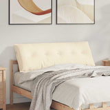 Vidaxl rugkussen crème 140 x 50 cm cordstof