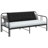 Vidaxl rugkussen zwart 160 x 50 cm cordstof