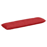 Vidaxl rugkussen rood 180 x 19 x 50 cm stof