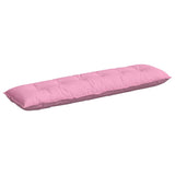 Vidaxl rugkussen roze 180 x 19 x 50 cm stof