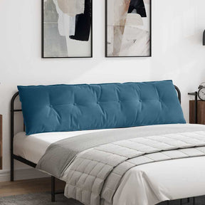 Vidaxl rugkussen blauw 180 x 50 cm katoen stof