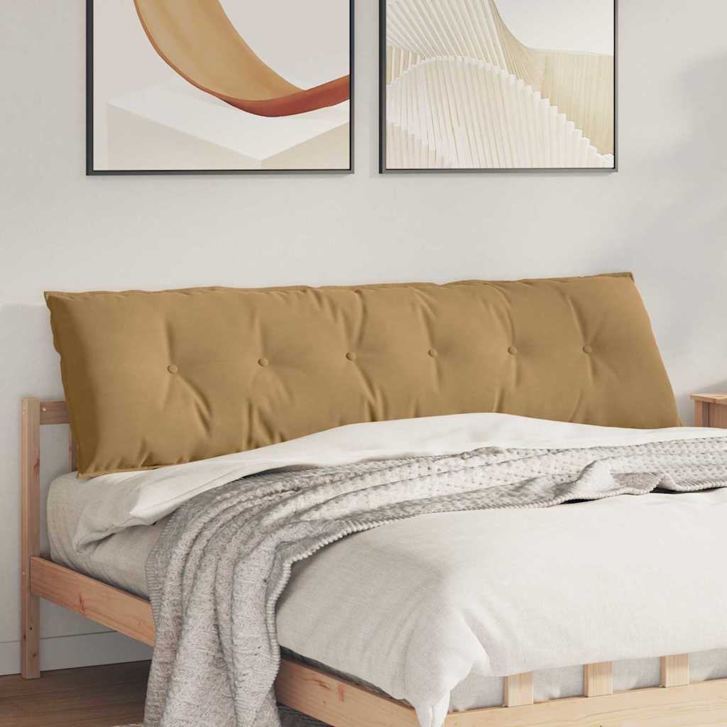 Vidaxl rugkussen bruin 180 x 50 cm cordstof