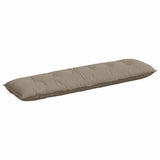 Vidaxl rugkussen taupe 180 x 50 cm microvezel stof
