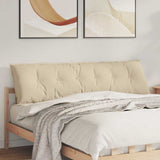 Vidaxl rugkussen crème 180 x 50 cm microvezel stof
