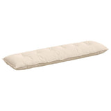 Vidaxl rugkussen beige 180 x 50 cm microvezel stof