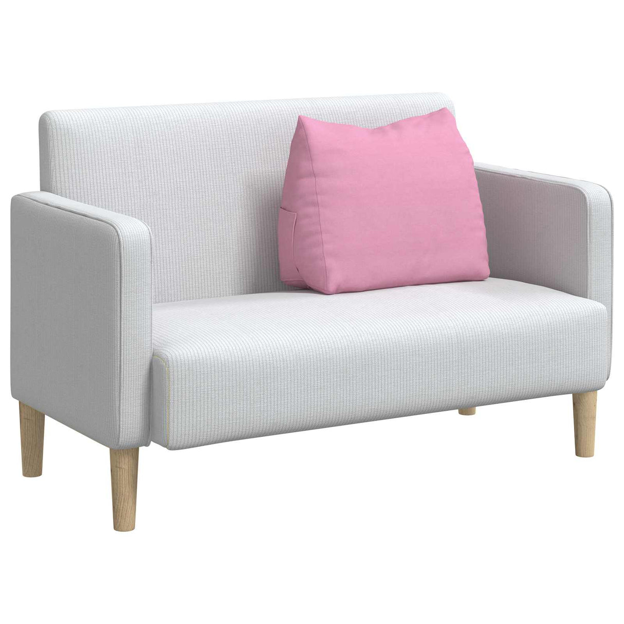 Vidaxl rugkussen roze 60 x 20 x 50 cm stof