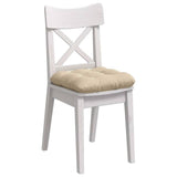 Vidaxl zitkussens 4 pcs crème 40 x 40 cm microvezel stof