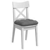 Vidaxl zitkussens 4 pcs donkergrijs 45 x 45 cm microvezel stof
