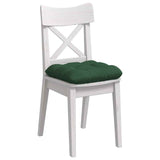 Vidaxl zitkussens 4 pcs donkergroen 45 x 45 cm katoen stof