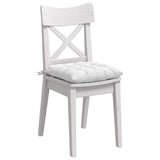 Vidaxl zitkussens 4 pcs wit 40 x 40 x 6 cm stof
